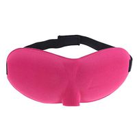 Adults 3D Travel Sleeping Eyepatch Eyemask Rest Nap Aid Cover Shade Blindfold - Comfortble - for Home or Office - Rose Red