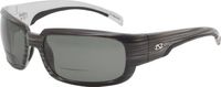 Ono's Matagorda Polarized Bi-Focal Sunglasses in Grey Brushed with Grey Tinted Lens