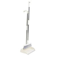 Everyfit Brooms and Dustpans Sets Upright Brooms Grips Sweep Set Lobby Home Kitchen Office Commercial Hardwood Floor Use Brooms (White)
