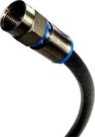 Coaxial Jumper Cable, RG-6 TV Cable (12 INCH)