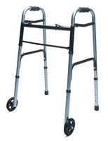 GF Health 716270B-2 ColorSelect Adult Walker with Wheels, Blue (Pack of 2)