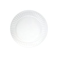 Party Essentials N62421 Deluxe Hard Plastic Round Appetizer Plate, 6" Diameter, Clear (Case of 288)