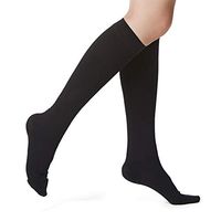 Compression Stockings 40-50mmHg Graduated Socks Recovery Varicose Veins Women, Black (Closed Toe), Medium