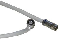 Black Point Products BS-065 White 100-Foot RG-6 Weatherproof Coax with Fittings, White