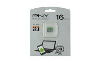 PNY Hyper Performance 16GB High Speed MicroSDHC Class 10 UHS-I, U1 up to 65MB/sec Flash Memory Card (P-SDU16GU165G-GE)