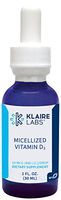 Klaire Labs Micellized Vitamin D3 Liquid - 400 IU / 10 mcg Vitamin D per Drop for Adults, Kids & Infants, Naturally Derived & Hypoallergenic with Natural Mango Orange Flavor (1 fl oz / 600 Servings)