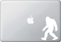 Yadda-Yadda Design Co. MB - Sasquatch D1 - Laptop | MacBook | Computer - Vinyl Decal Sticker (3.5" w x 5" h) (Color Choices) (3.5" w x 5" h, White)
