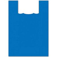 Plasticplace Jumbo Plastic Shopping Bags - Plain Blue, 25x32, 400/Case
