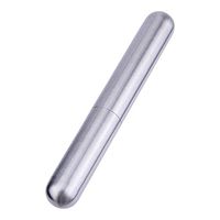 SG Cigar Tube Portable Travel Stainless Steel Cigar Holder Tobacco Case (Type 1)