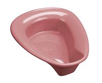 MediChoice Bedpans, Stackable, Plastic, Size 12, Mauve, Not Made with Natural Rubber Latex (Case of 50)