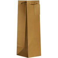Jillson & Roberts Bottle Gift Bags, Matte Metallic Gold (60 Pcs)