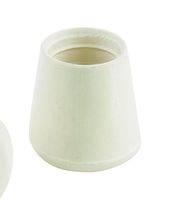 Shepherd Hardware 3216 1-1/4in. Rubber Leg Tips, White