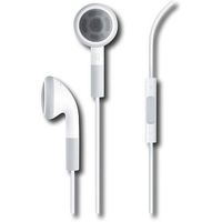 Generic 3.5mm Earbud Headset with Volume Control and Mic - White