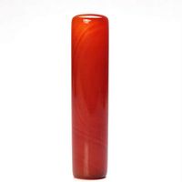 DingSheng 70-80mm Natural Red Agate Pillar Quartz Crystal Cylinder Acupoint Massage Tool Chakra Healing Crystal Wand Stones Home Decoration