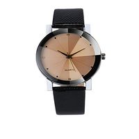 YunhuiM⌚ Luxury Quartz Men Watch Sport Military Stainless Steel Dial Leather Band Wrist Watch Convex Belt Watch (Black)