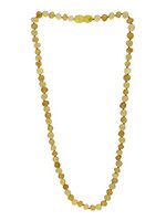 UMAI Unpolished Baltic Amber Adult Necklace- Milk + Honey - 18 inches Long - Anti-inflammatory - Natural Pain Relief for Carpel Tunnel, Arthritis, Sinus Pressure, Headaches and Migraines