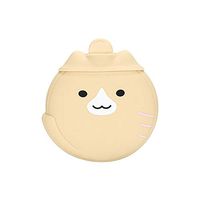 Water-Filled Silicone Warm Water Bag Explosion-Proof Cute Hand Warmer Mini Hand Warmer-Coffee Yellow