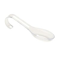 Fineline Settings 6502-CL, 5-Inch Clear Plastic Tiny Tensils Spoons, Disposable Catering Won Ton Asian Style Soup Spoons (10)