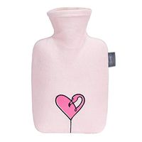 Hot Water Bottle - Hot Cold Pack Made of Burst Resistant Thermoplastic with Cover for Pain Relief, Heat Therapy, Cold Therapy - for Cramps, Arthritis, Aches and Pains (Color : Pink)