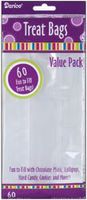 Darice Clear Treat Bags 4 inch x 9 inch 60/Pkg 28-003V (6-Pack)