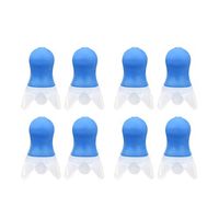 Exceart 4 Pairs Silicone Ear Plugs Noise Reduction Ear Plugs Sound Proof Ear Plugs for Airplane Aircraft Travel Work Sleep Train Rest