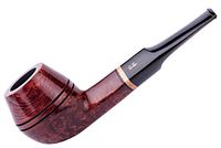 Wooden Tobacco Smoking Pipe, Hand Carved of Briar Root, Metal Cooling Filter, Comes with Pouch, Boxed (Bulldog,Mahogany)
