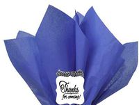 48Sheets Saphire Blue 20" x 30"Large Gift Wrap & Large Flower Decoration Crafting Tissues Paper with Decorative Thanks Gift Tags
