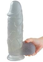 10.23 Inch Super Soft Personal Decompression Handheld TörSpôtVîbRá Manual Fun Training Soft Simulation Masturbat ǑrPěnis Wand T-Shirt (Transparent) CHASPAT0327