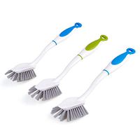 TOMYEUS Set of 3 Washing Up Dish Brush Long Handle Pot and Pan Cleaning Brush