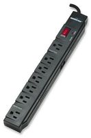 Manhattan Surge Protector with 5 Horizontal Outlets + 2 Adapter Outlets and 2 RJ-45 Outlets, 1200 Joules
