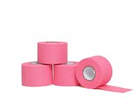 HealiT Easy Rip™ 1.5 Inch Performance Athletic Foam Prewrap - Professional Sports Pre Wrap Athletic Tape - Perfect for Taping Wrist & Ankles - Provides Amazing Knee Support - Pink - 4 Pack