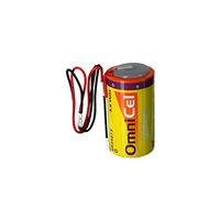 OmniCel ER34615 3.6V 19Ah Size D Lithium Battery with Wire Leads Replaces Eagle Pitcher PT-2300, Saft LS-33600 LS33600C, Tadiran TL-2300 TL-4930 TL-5930, Tekcell SB-D01 SB-D02, Xeno XL-200F XL-205F