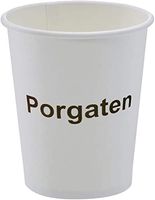 Porgaten 6 Pieces White Paper Cups Disposable Coffee Cups Water Paper Cups 8 Oz