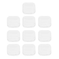 SM SunniMix 10pcs Sponge Earplugs Container Plastic Storage Box Holder Memory Card Case - Portable for Travel