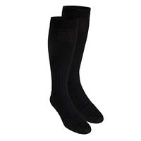 Truform Compression Socks, 15-20 mmHg, Men's Gym Socks, Knee High Over Calf Length, Black, Large (15-20 mmHg)