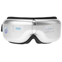 Foldable Electric Eye Massager heated Eye Mask Eye Protector with Heat Vibration Air Compression Music for Headache Stress Relief Eye Dark Circle Eye Bags Removal in Travel Office Home Car