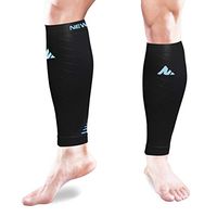 NEWMARK Compression Calf Sleeves for Men & Women (Pair), Best Footless Compression Socks for Shin Splints, Leg Pain, Running, Nurses, Pregnancy, Plantar Fasciitis, Hiking, Cycling, Walking & Athletic