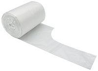 Feiupe 4 Gallon Handle Clear Small Trash Bag Garbage Bag Trash Can Liner(100 Bags(4 Gallon))