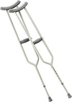 Cardinal Health CA801ADB Axillary Crutch, Bariatric, Heavy-Duty, Height 61-69 in., Adjustable, Supports 650 lbs.