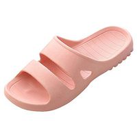 Emimarol Women and Men Bath Slipper Anti-Slip for Indoor Home House Sandal Cozy Soft Bedroom Shoes Pink