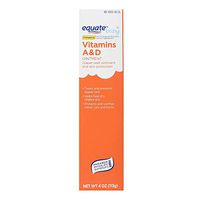 Equate Vitamins A and D Ointment and Skin Protectant 4 oz, Compare to A+D