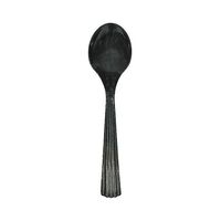 Disposable Spoon, Black, Heavy Weight, PK1000