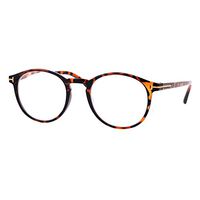 Retro Round Keyhole Thin Horn Rim Plastic Reading Glasses Tortoise +2.0