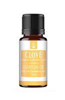 Pure Organic Ingredients Clove Essential Oil (15 ml), Convenient Dropper Cap Bottle, All-Natural, Stimulating & Energizing, Warm Spicy Aroma