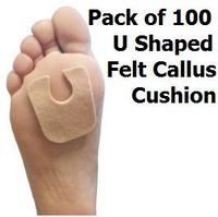 U Pads: Felt Callus Cushions - 100 per pack (100 per pack)