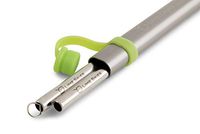 Reusable Straws, Metal Straws, Stainless Steel Straws, Set of 2, with Travel Case, Cleaning Brush - Straight Straw Kit - Portable for Personal Use, 8.5 inches, Drinking Accessories, by Lime Skies