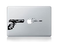 Gun Shooting Apple Bullet Macbook Decal Skin Sticker Laptop