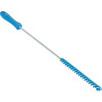 Vikan 53753 Stiff Tube Brush, Polyester, 25/32" x 20" OAL, Blue