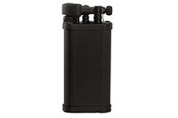 IM Corona Old Boy Black Engine Turned Pipe Lighter
