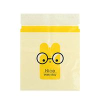 Ecurson Mini Trash Bags Self-Adhesive Garbage Bag Car Back Reusable Small Rubbish Bags Easy Hanging 4 Colors Waterproof Leak-proof for Car Table Kitchen, 15 Packed (Yellow)